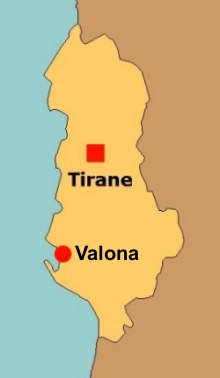cartina dell'Albania